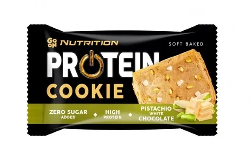 עוגיית חלבון בטעם שוקולד לבן ופיסטוק ללא סוכר