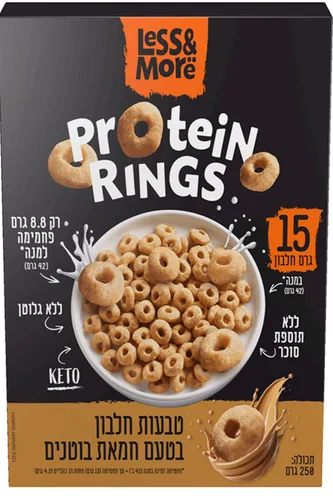 קורנפלקס חלבון דל פחמימה ללא סוכר בטעם חמאת בוטנים